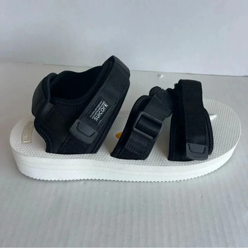SUICOKE DEPA V2 Unisex Black and Withe Sandals Women size 12 Men size 10